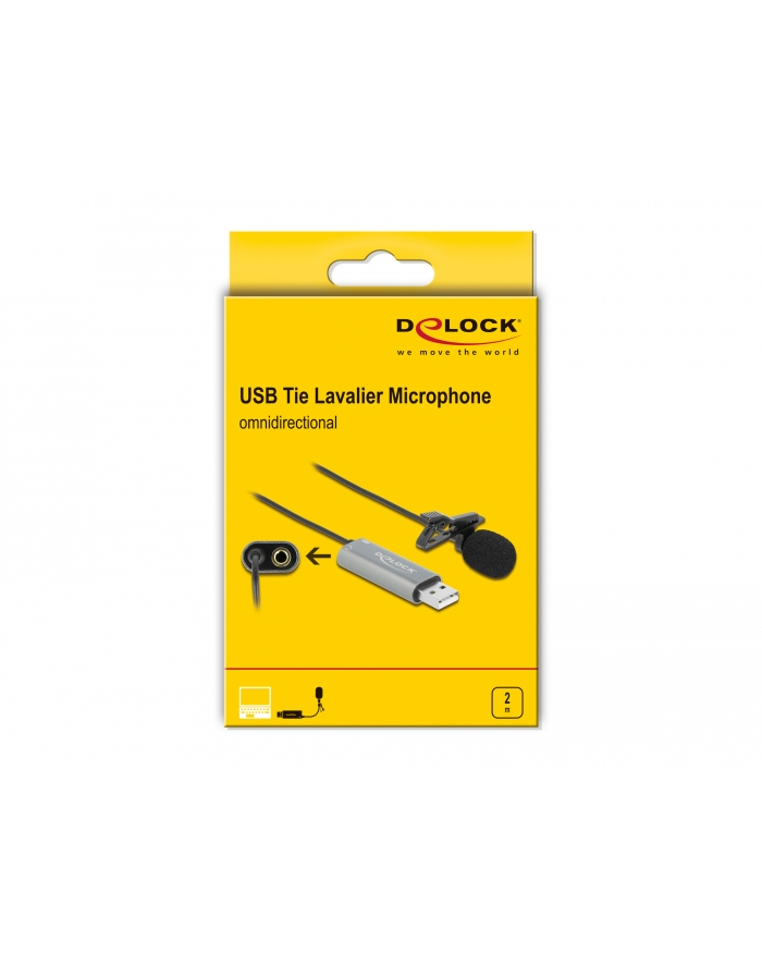 DeLOCK USB tie microphone - 66638