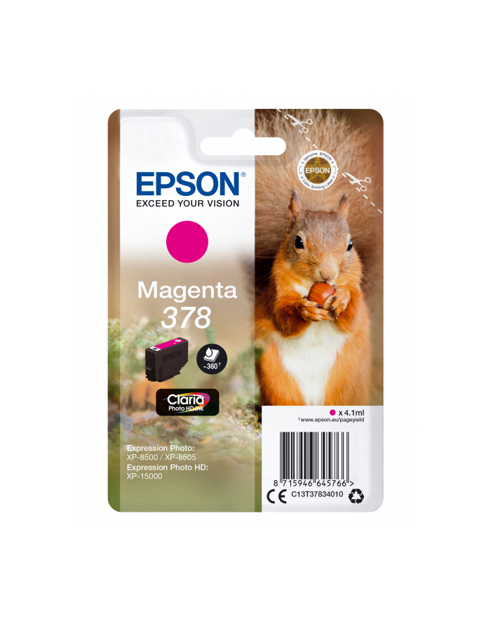 Tusz Epson magenta | 4.1ml | Claria Photo HD