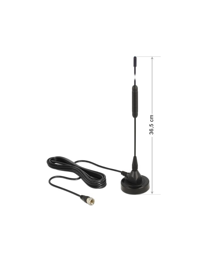 Delock Antena DAB-Antenne SMB F 0dBi Standfu starr schwarz 12412
