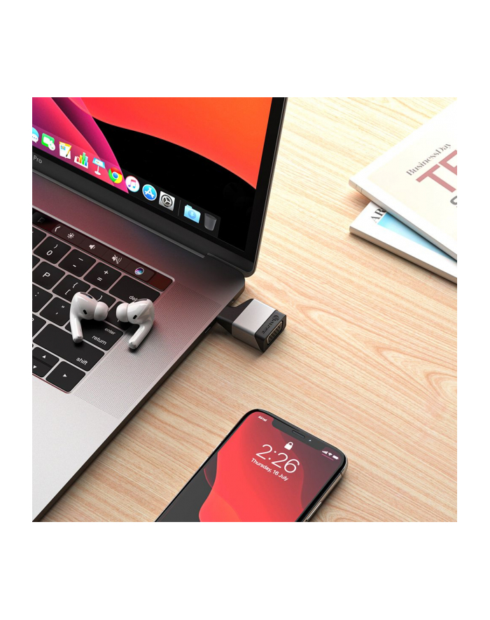 ALOGIC ALOGIC ALOGIC ADAPTER USB ULTRA MINI USB-C - VGA SZARY (ULCVGMN-SGR) (ULCVGMNSGR)  (ULCVGMNSGR)