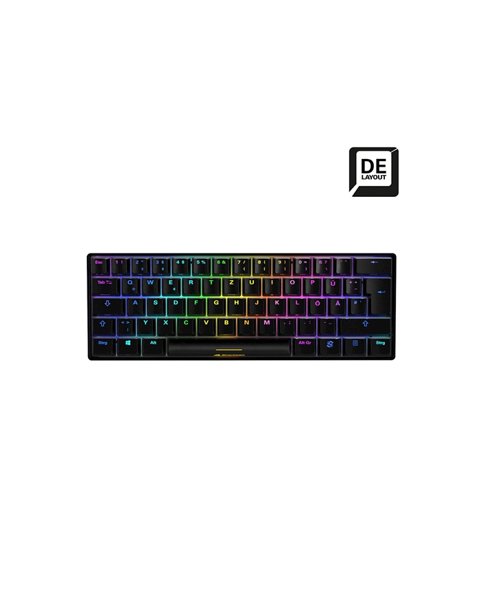 D-E layout - Sharkoon SKILLER SGK50 S4, gaming keyboard Kolor: CZARNY, Kailh Brown