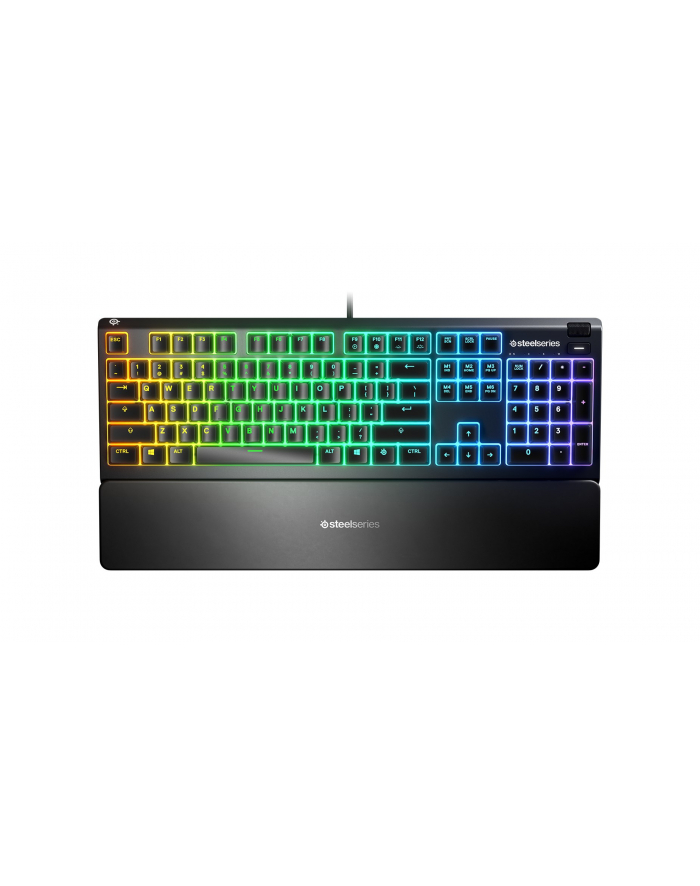 D-E layout - SteelSeries APEX 3, gaming keyboard Kolor: CZARNY, rubber dome
