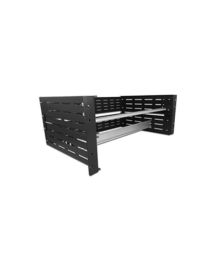 Delock 19 DIN rail mount 4 U bk - 42632