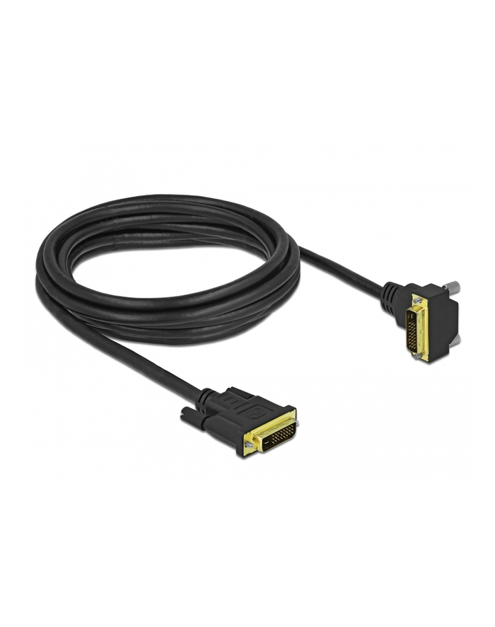 Delock KABEL DVI-D M 24+1 > DVI-D M 24+1 3M KĄTOWY DÓŁ 85895