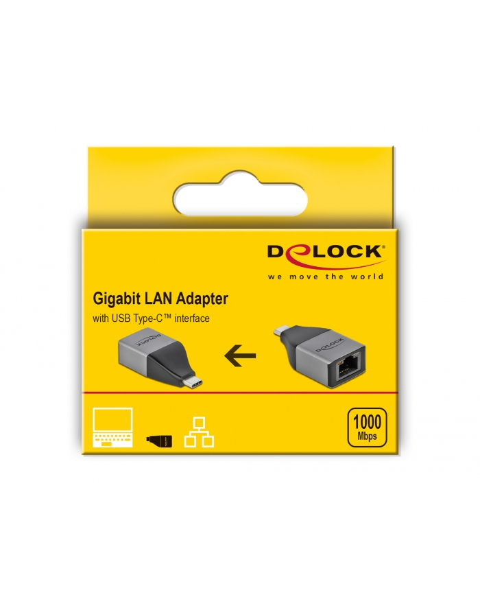 DeLOCK USB-C> Giga LAN 10/100/1000 Mbps - 64118
