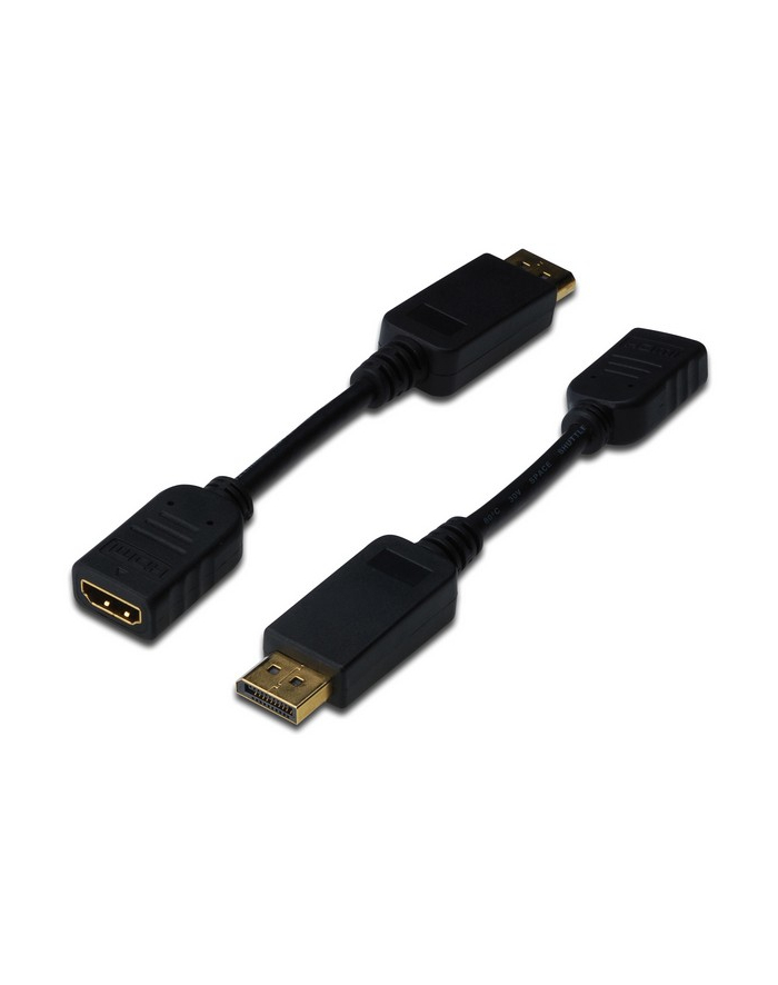 Digitus DisplayPort HDMI 0.15m Czarny (DB-340400-001-S)