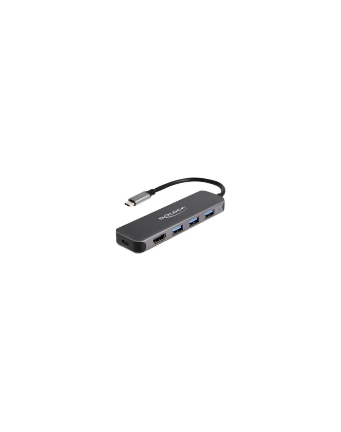 DeLOCK 3P USB Hub+4K HDMI+USB-C+PD 85W - 64171