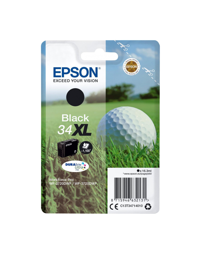 EPSON 34XL Ink Black 16,3ml Blister C13T34714020