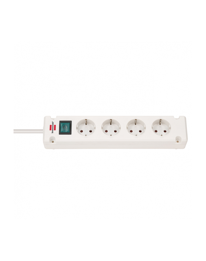 Brennenstuhl 4 gniazda wyłącznik biały 1,5m (1150650124)