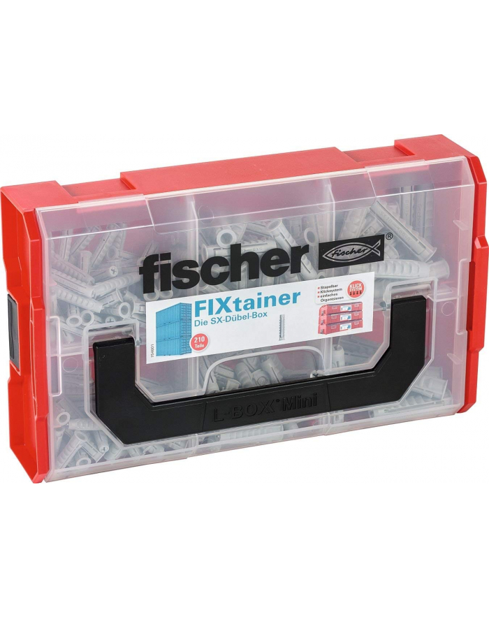 Fischer Fischer FIXtainer SX Dowel Box jasnoszary 210 części (532892)