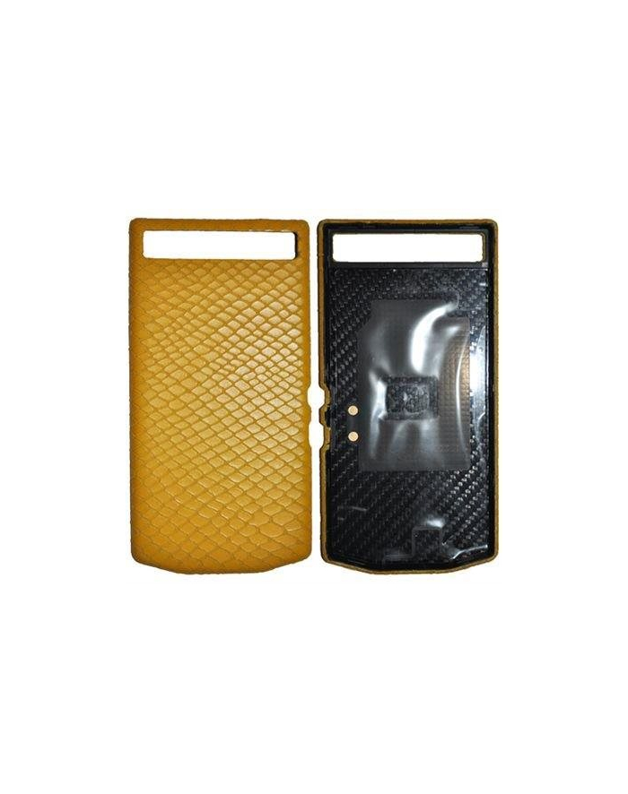 Blackberry PD Leather Battery Door Cover P`9982 python yellow
