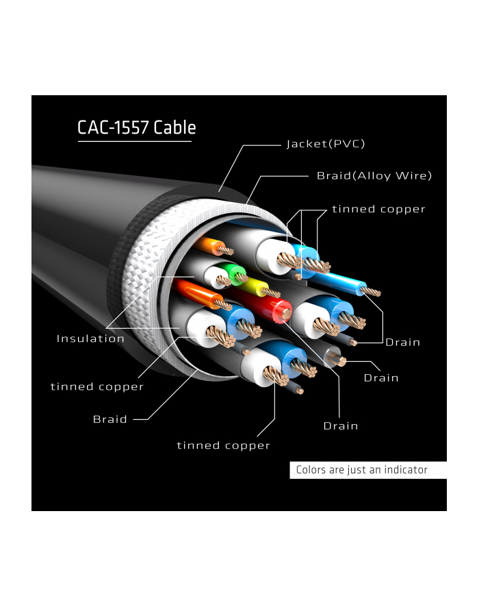 CLUB 3D CLUB3D KABEL   USB 3.1 TYP C > DP 1.4 8K60HZ UHD 1,8M  MĘSKI/MĘSKI RETAIL  (CAC1557)
