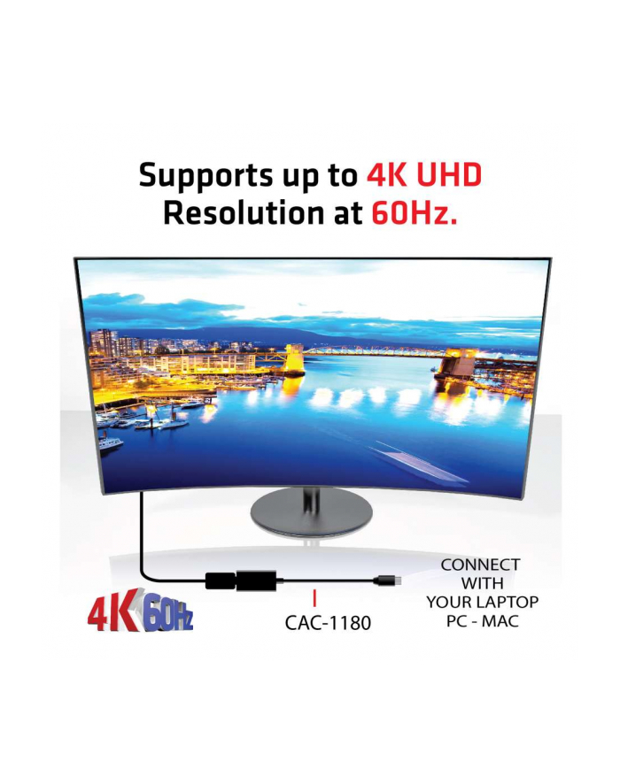 Club 3D Mini DisplayPort - HDMI 0.168m Czarny (CAC-1180)