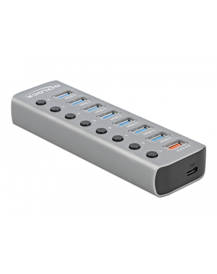 DeLOCK USB 3.2 Gen1 Hub + 7Po + SLK + USB-C - 63264