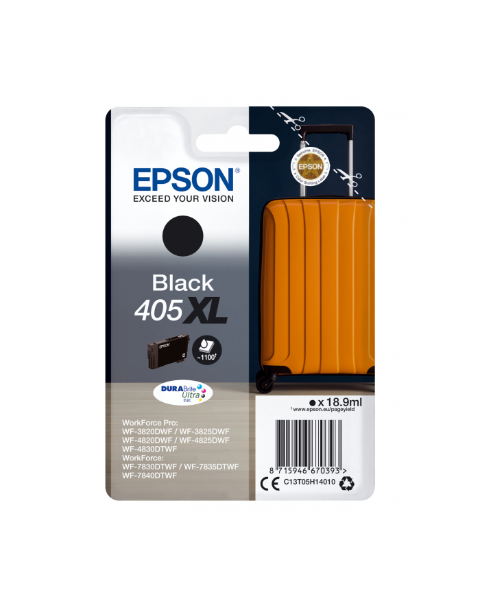 EPSON Singlepack Black 405XL DURABrite Ultra Ink