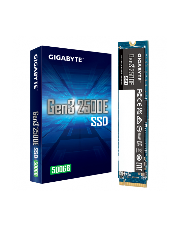 GIGABYTE Gen3 2500E M.2 2280 SSD 500GB PCIe 3.0x4 NVMe1.3