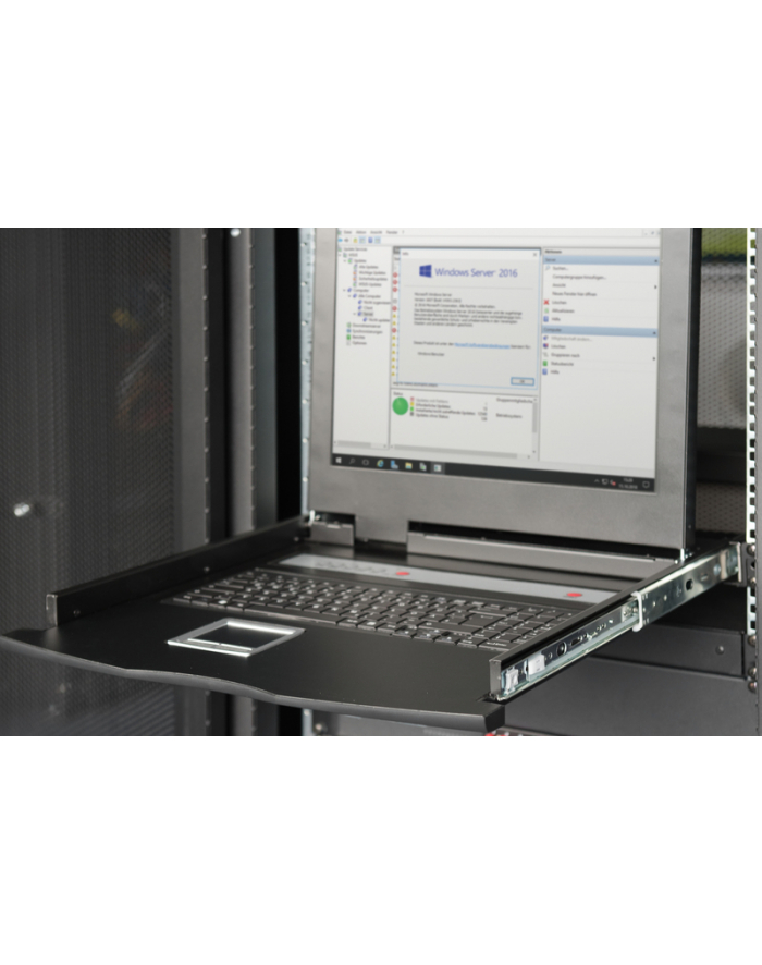 DIGITUS KONSOLA KVM, VGA  DS-72210-1CH, 1280 X 1024 PIXEL, ILOŚĆ PRZEŁĄCZALNYCH PC: 1  (DS722101CH)