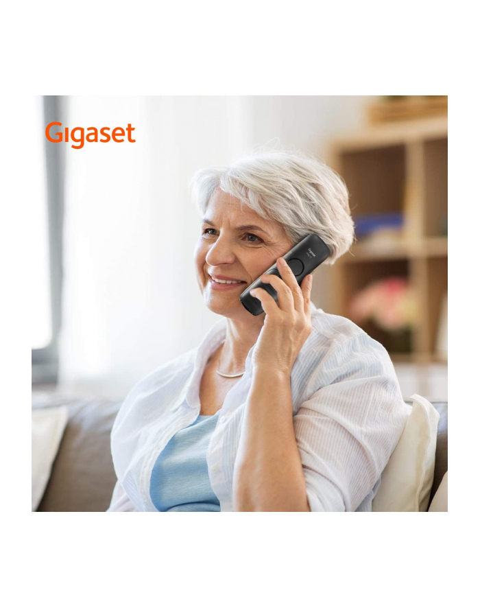 Gigaset E290, analogue telephone Kolor: CZARNY