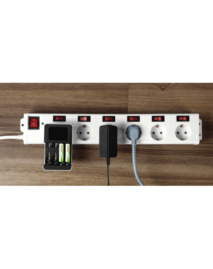 Hama 6 gniazd 1.4 m biała (137239)