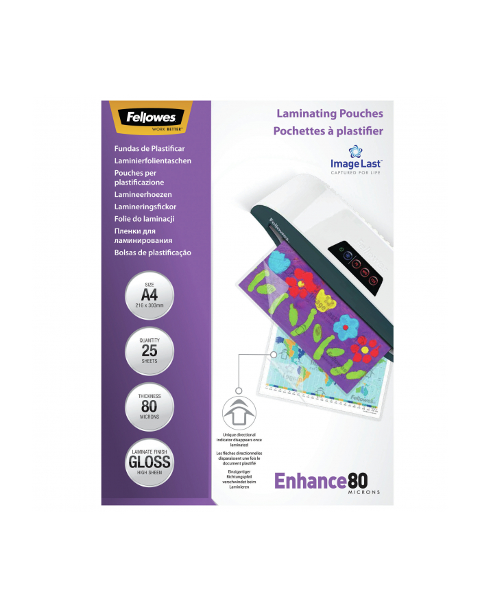 fellowes Folia do laminacji ImageLast 80  - A4, 25 sztuk