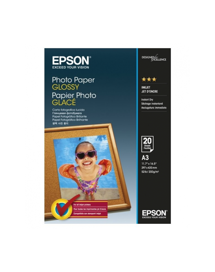 EPSON Photo Paper Glossy A3 20 sheets