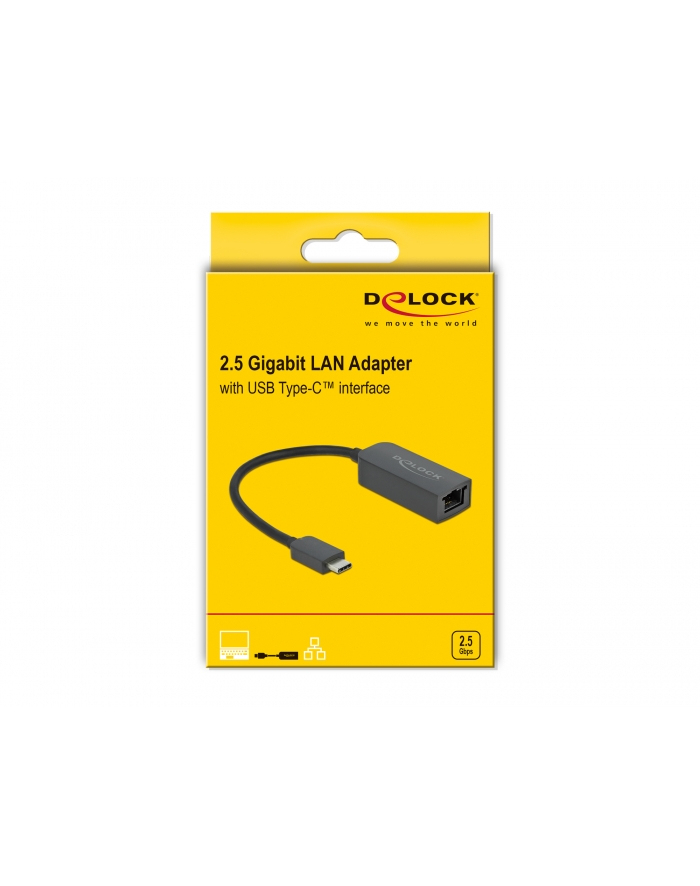 Delock Adapter Usb Typ-C 2,5 Gigabit Lan Kompakt (66645)
