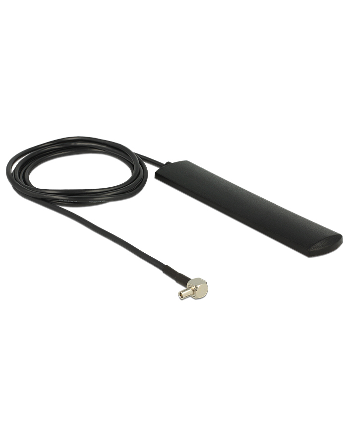 Delock Antena LTE-Antenne TS-9 3dBi 90 starr 1.00m Klebem schwarz 12479