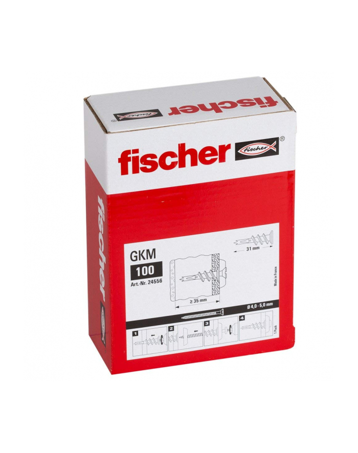 Fischer Fischer płyta gipsowo-kartonowa metalowa GKM srebrny 100 części (24556)