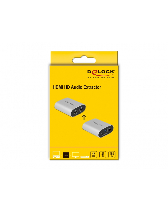 DeLOCK HDMI Aud. Ext. 4K 60Hz> HDMI eARC - 63332