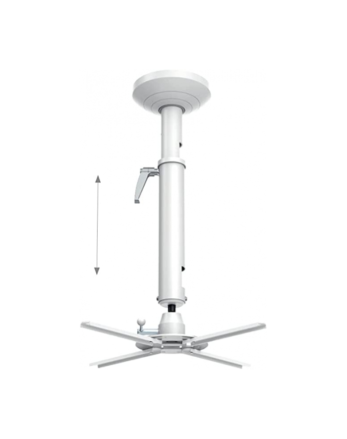 HAGOR Beamfix II 520 - 600 mm, ceiling mount Kolor: BIAŁY