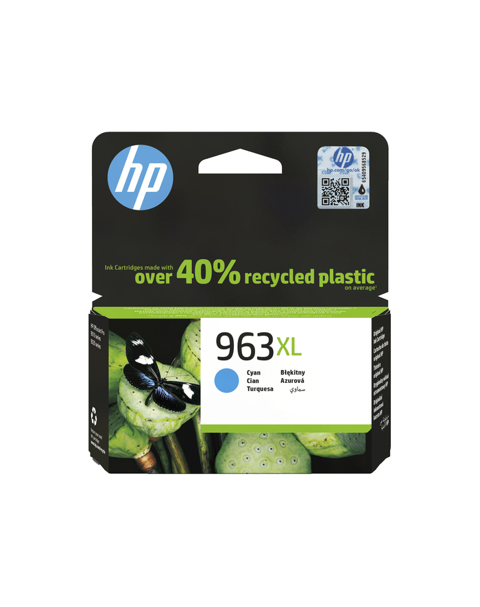 Hewlett-Packard HP oryginalny ink / tusz 3JA27AE#301, 963XL, cyan, blistr, 1600s, 22.92ml, high capacity, Officejet Pro 9012, 9014, 9015, 3JA27 3JA27AE#301