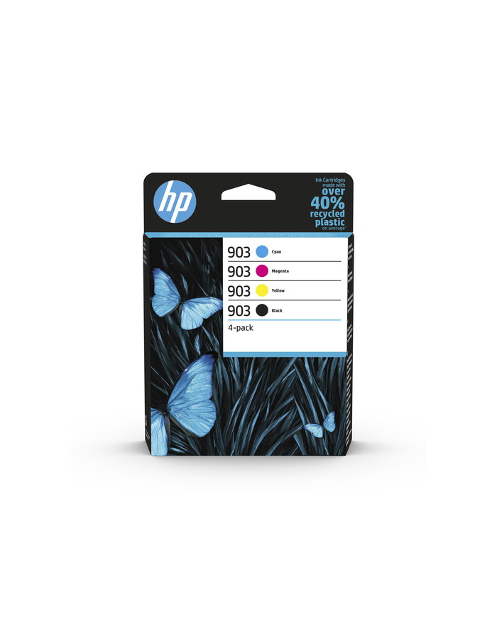 HP 903 CMYK Original Ink Cartridge 4-Pack 6ZC73AE#301