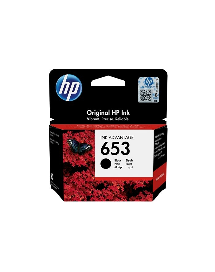 hp inc. HP 653 Black Original Ink Advantage Cartridge