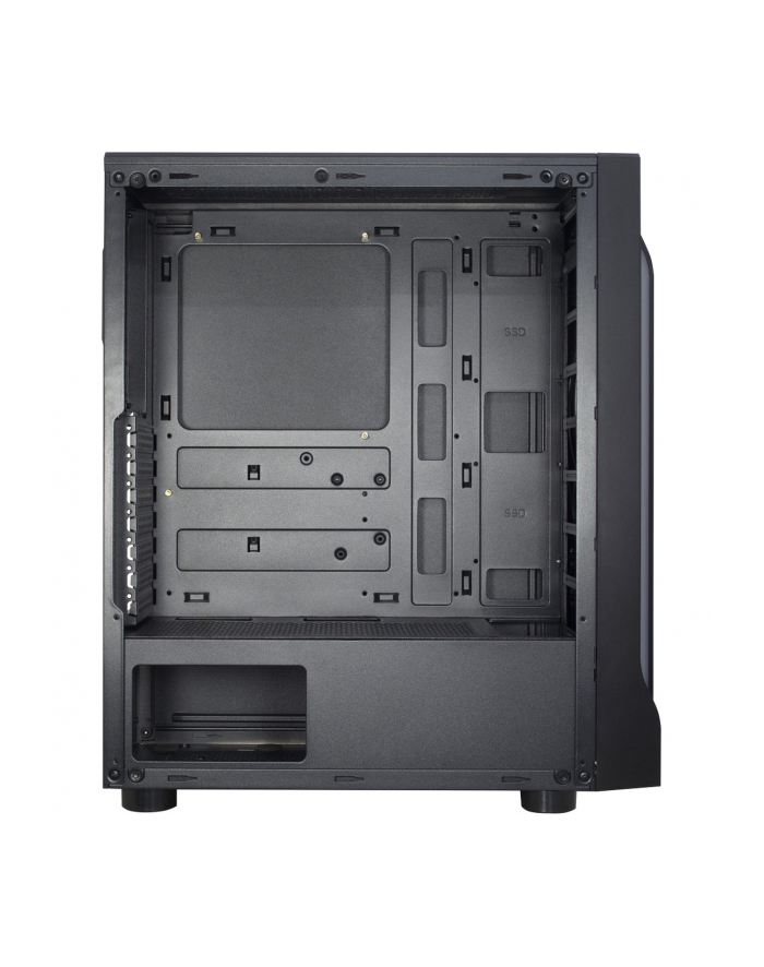 Inter-Tech A-3411 Creek, tower case (black, Tempered Glass)