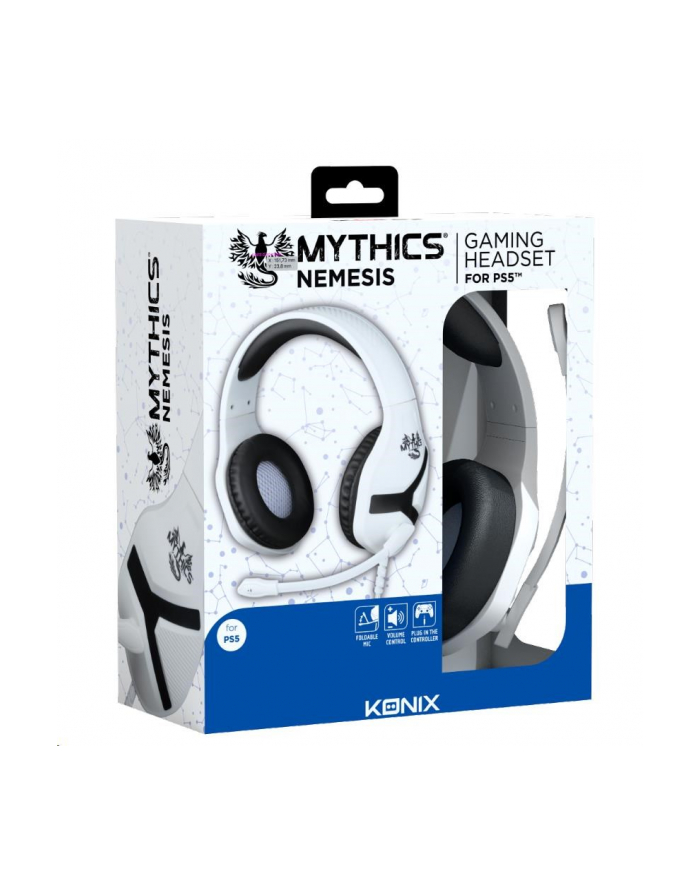 Konix NEMESIS PS5 HEADSET czarno-biały NEMESISPS5HEADSET