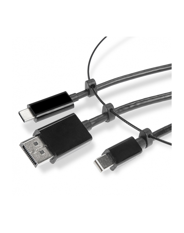 LINDY KONWERTER DISPLAYPORT, HDMI, MINI DISPLAYPORT, USB-C™  38304, [3X ZŁĄCZE MĘSKIE DISPLAYPORT, ZŁĄCZE MĘSKIE MINI-DISPLAYPORT, ZŁĄCZE MĘSKIE USB-C