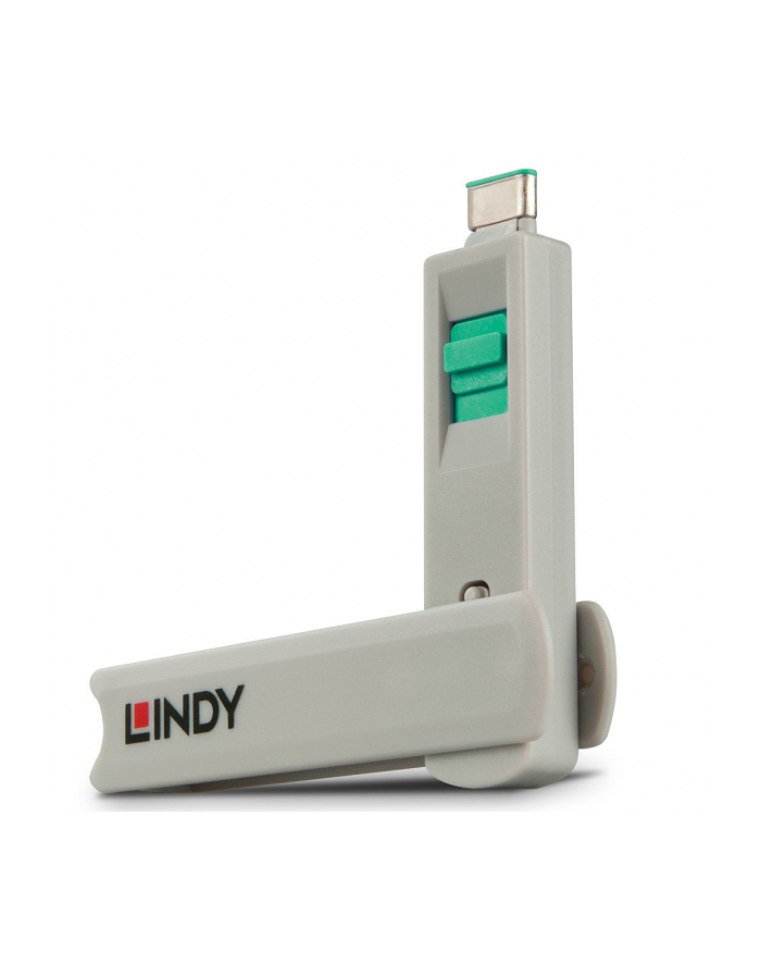 LINDY USB-C port lock green