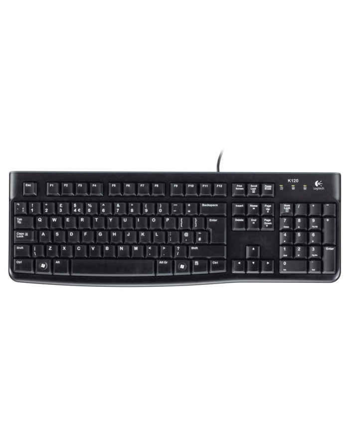 LOGITECH K120 Corded Keyboard Kolor: CZARNY USB CZE-SKY QWERTZ