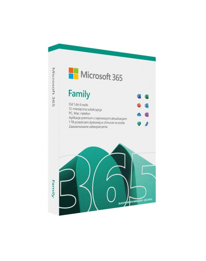 Microsoft Microcom 365 Family 6 urządzeń 1 rok 6GQ-01593