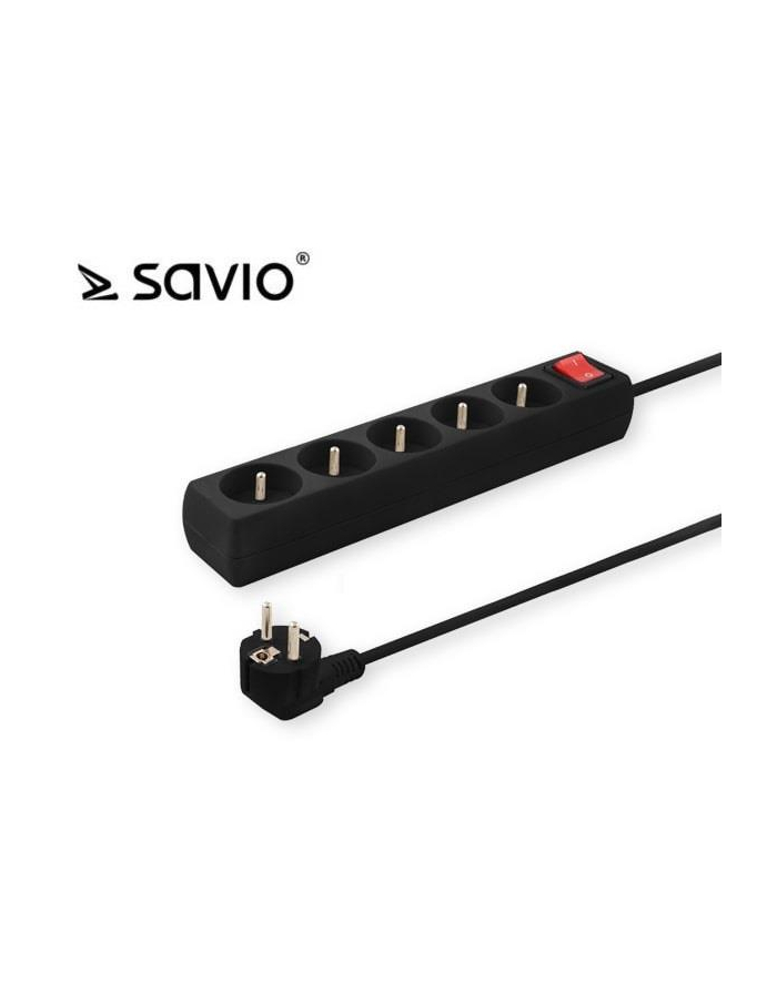 SAVIO LZ-01 Listwa zasilająca przeciwprzepięciowa 5 gniazd 1,5m