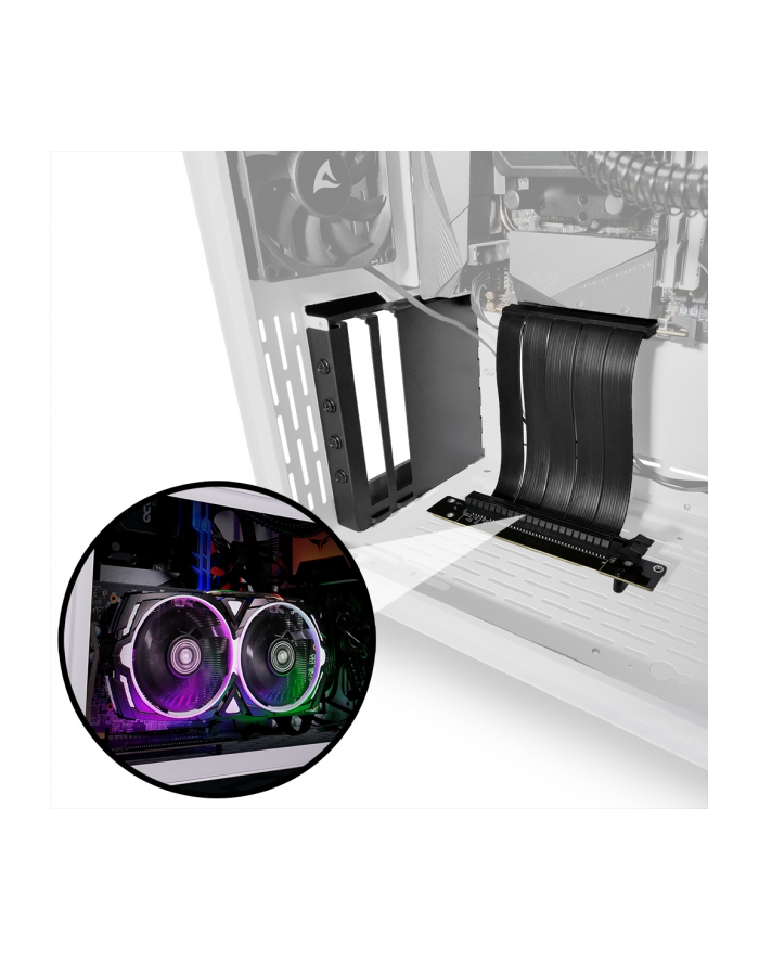 Sharkoon Compact VGC Kit for MS SERIES, Riser Card (Kolor: CZARNY, for MS-Y/Z1000 PC case)