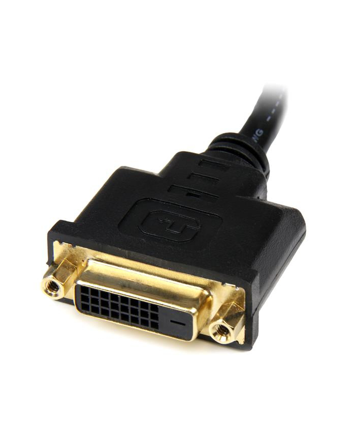 Startech Adapter AV HDMI na DVI-D M/F Czarny (HDDVIMF8IN)