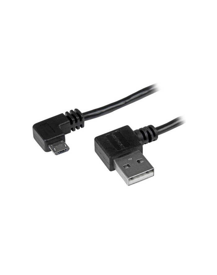 Startech Kabel USB MicroUSB 2m kątowy Czarny (USB2AUB2RA2M)