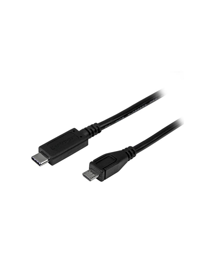 Startech Kabel USB microUSB- USB C 1m czarny - USB2CUB1M (USB2CUB1M)