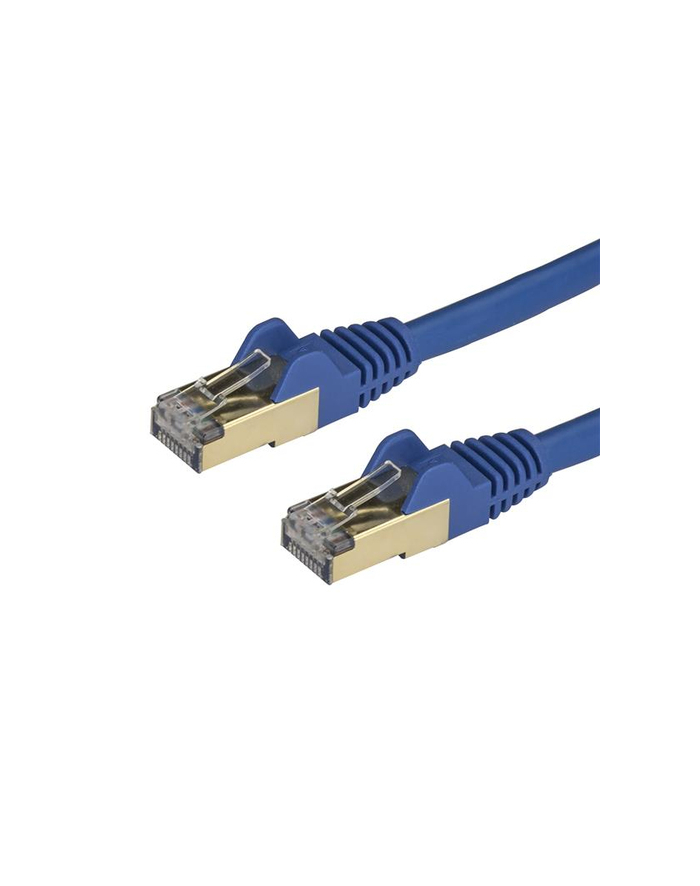 Startech Patchcord kat.6A STP 0,5m Niebieski 6ASPAT50CMBL