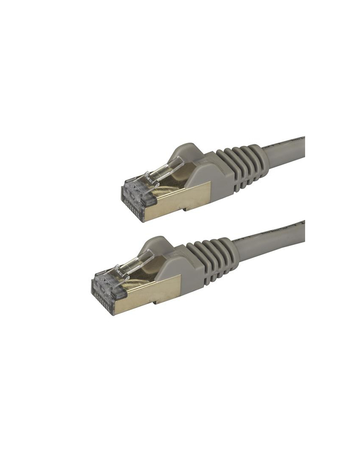 Startech Patchcord kat.6A STP 0,5m Szary (6ASPAT50CMGR)