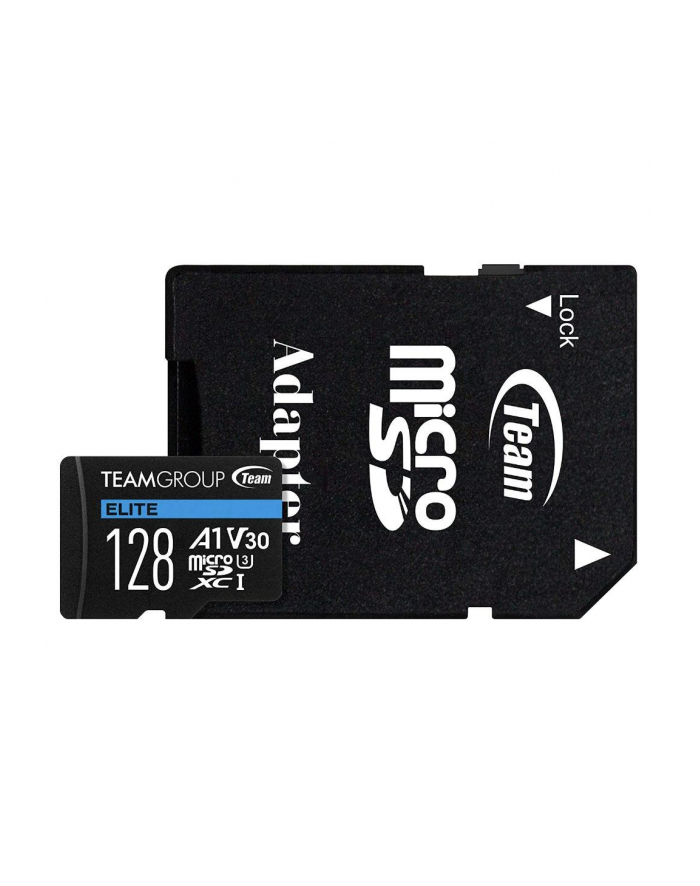 team group TEAMGROUP Memory Card Micro SDXC 128GB Elite A1 V30 + Adapter TEAUSDX128GIV30A103