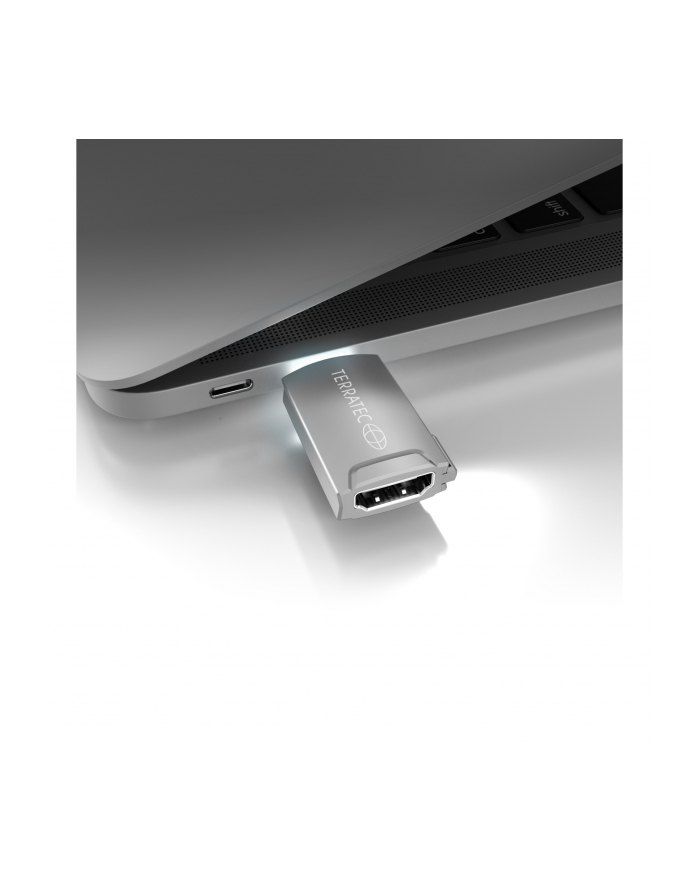 TERRATEC TERRATEC TERRATEC TERRATEC TERRATEC ADAPTER USB C12 USB-C - HDMI SZARY (306704)  (306704)