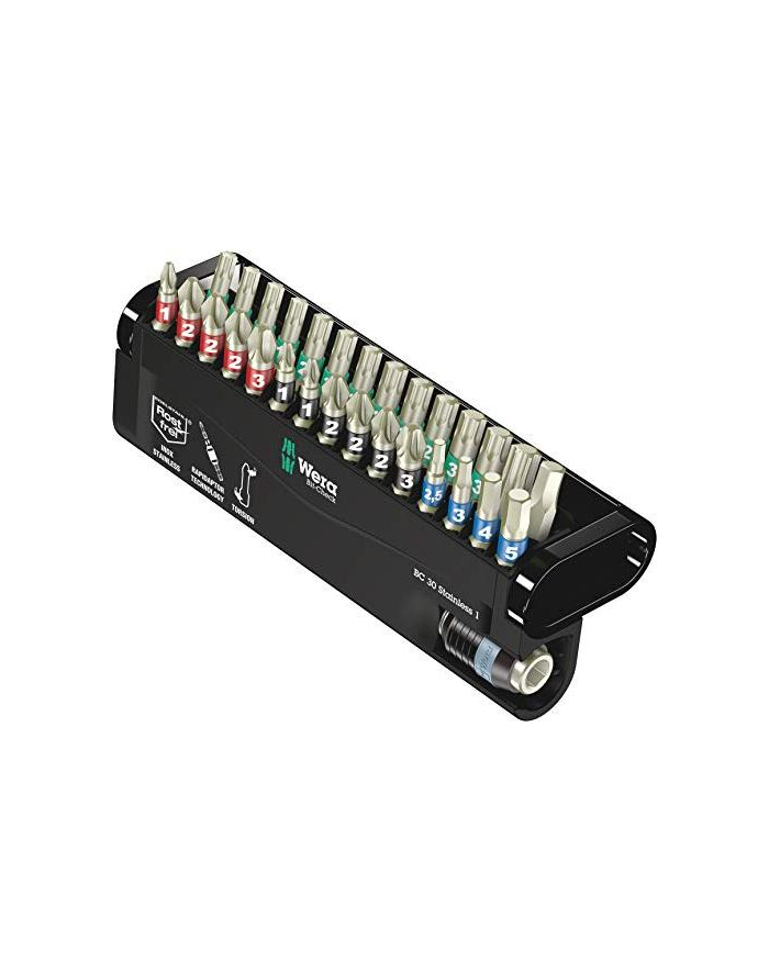 Wera Bity nierdzewne Torsion z uchwytem Rapidaptor w zestawie Bit-Check 5071109001