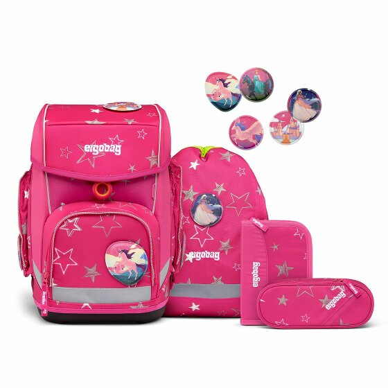 Ergobag Zestaw tornistra Cubo 5szt. wraz z zestawem Klettie sternzaubär